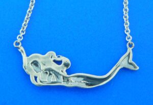 sterling silver mermaid necklace