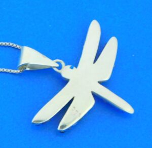 sterling silver dragonfly pendant