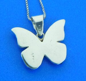 sterling silver butterfly pendant