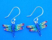 sterling silver dragonfly earrings