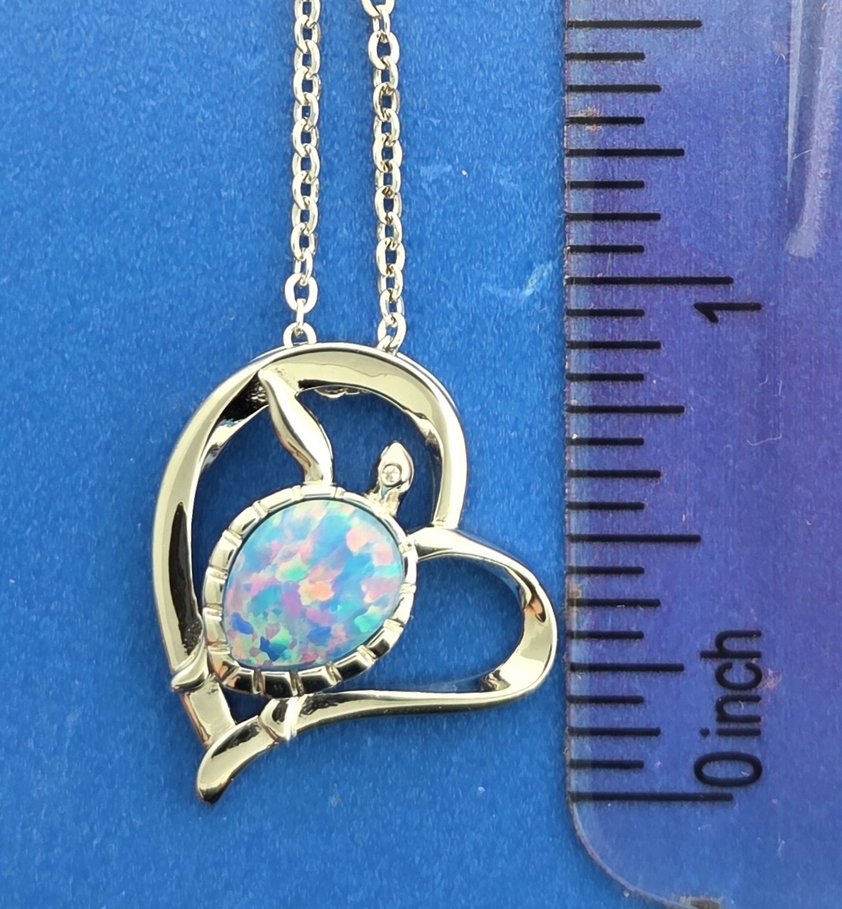 Alamea Sea Turtle Heart Pendant, Sterling Silver 5 Alamea Sea Turtle Heart Pendant, Sterling Silver - Image 5