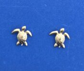 Alamea Sea Turtle Post Earrings, 14k