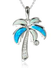 sterling silver alamea palm tree pendant