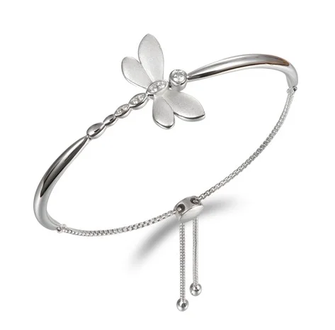 dragonfly bracelet sterling silver