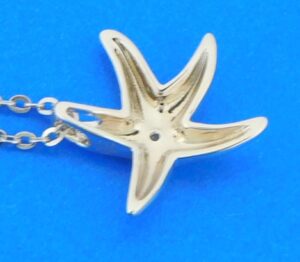 sterling silver starfish pendant