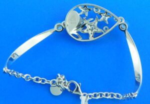 sterling silver blue hawaii starfish bracelet