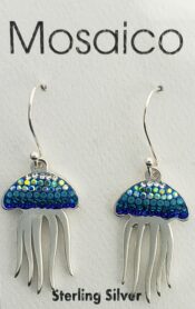 Mosaico Jellyfish Earrings, Sterling Silver