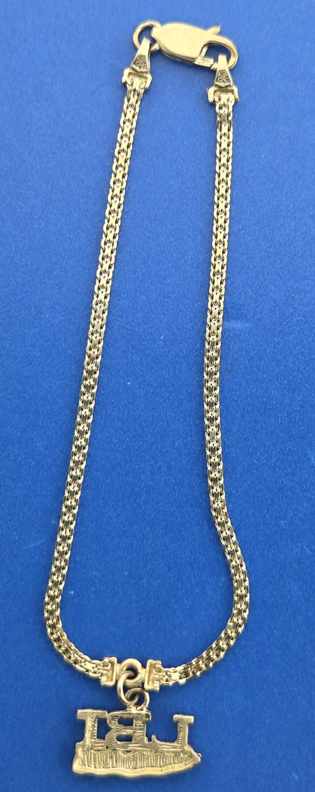 14k LBI Island Anklet & Bracelet, Yellow Gold 3 14k LBI Island Anklet & Bracelet, Yellow Gold - Image 3