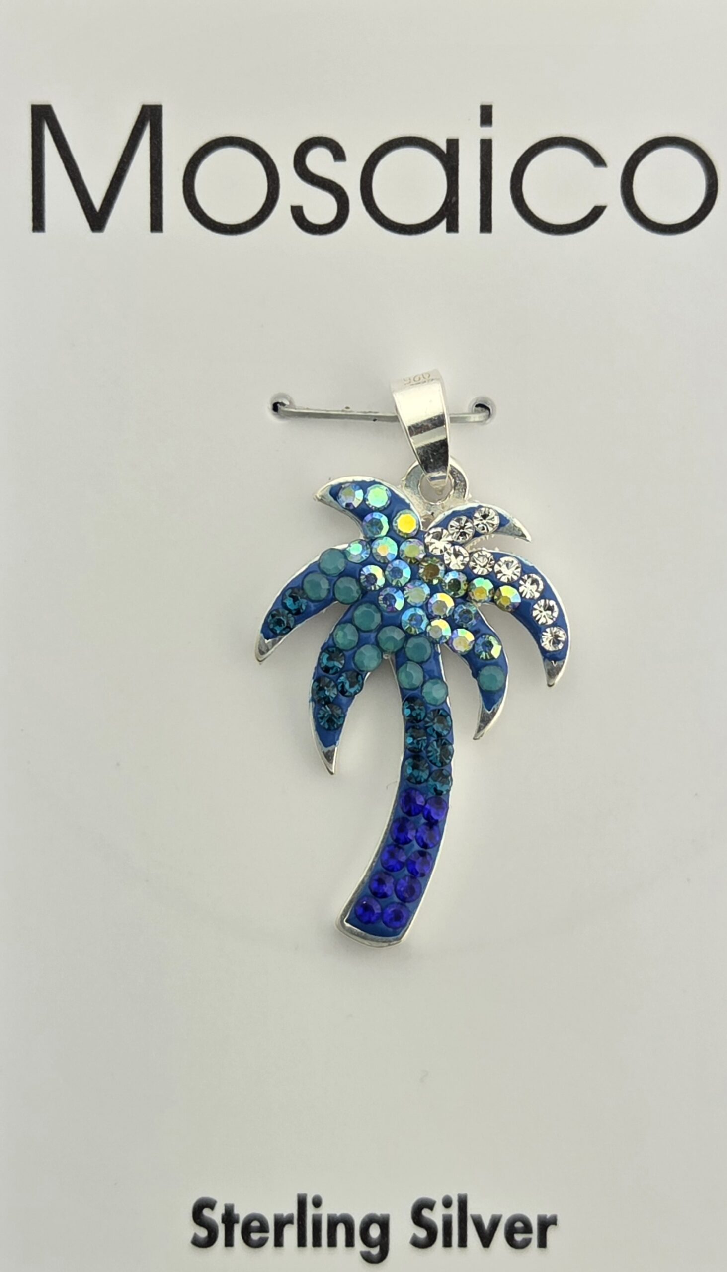 Mosaico Palm Tree Pendant, Sterling Silver 1 Mosaico Palm Tree Pendant, Sterling Silver