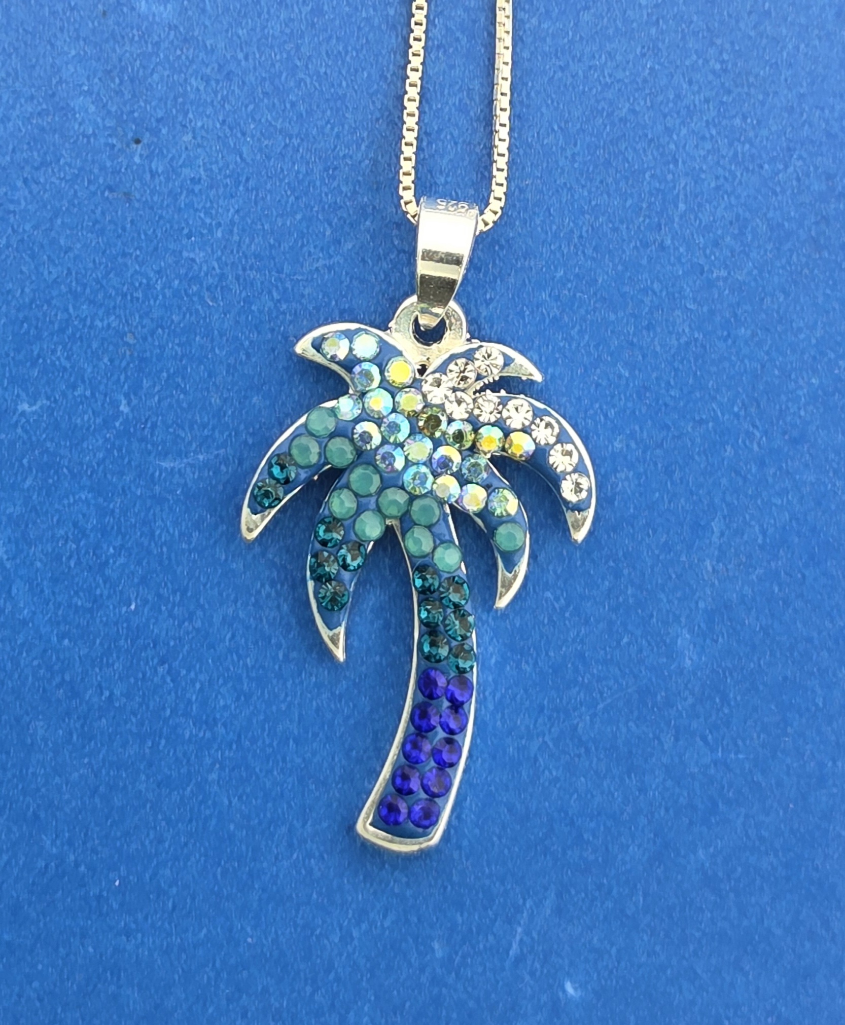 Mosaico Palm Tree Pendant, Sterling Silver 6 Mosaico Palm Tree Pendant, Sterling Silver - Image 6