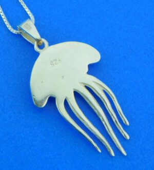 sterling silver & crystal jellyfish pendant