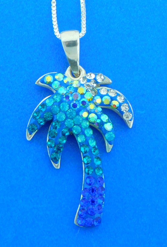 Mosaico Palm Tree Pendant Sterling Silver Island Sun Jewelry Beach Haven Nj 9959