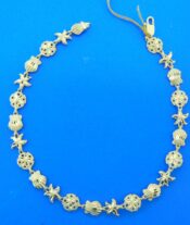 14k sea life anklet