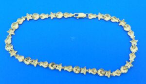 14k sea life anklet