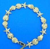 14k sealife bracelet