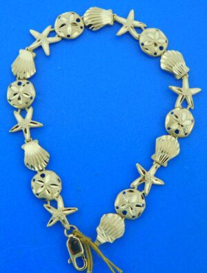 14k sea life bracelet