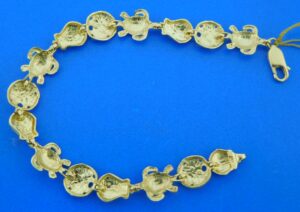 14k sea life bracelet