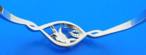 sterling silver sea turtle bangle bracelet