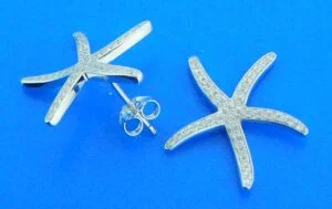 sterling silver alamea starfish post earrings