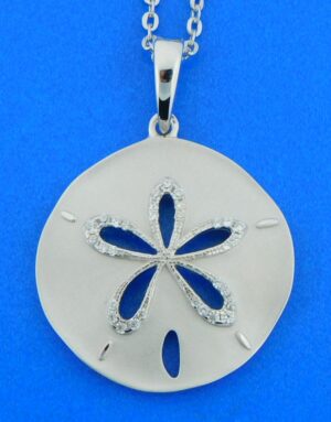 sterling silver alamea sand dollar pendant