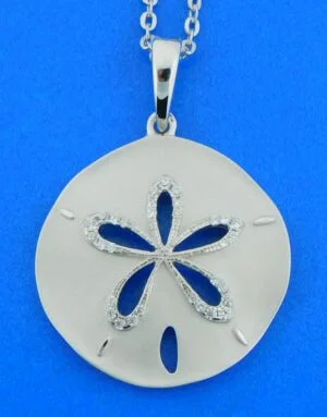 Alamea Sand Dollar Pendant, Sterling Silver 1 sterling silver alamea sand dollar pendant