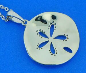 sterling silver alamea sand dollar pendant