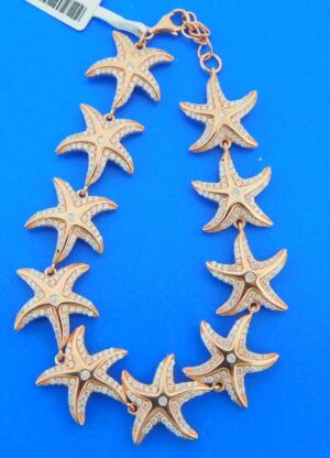 alamea starfish bracelet sterling silver pink gold plated