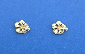 Alamea Hibiscus Earrings, 14K