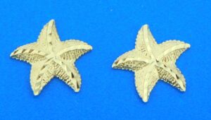 14k starfish post earrings