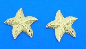 14k starfish post earrings