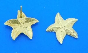 14k starfish post earrings