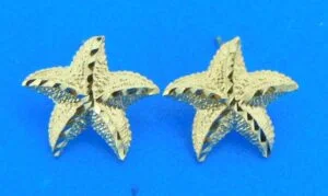 14k starfish post earrings