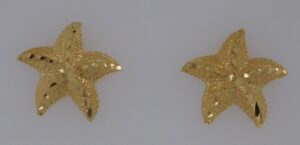 14k starfish post earrings