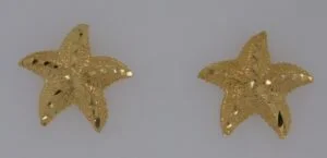 14k starfish post earrings