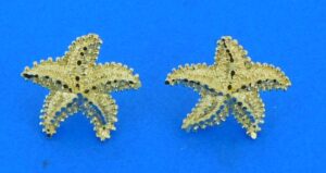 14k starfish post earrings