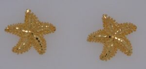 14k starfish post earrings