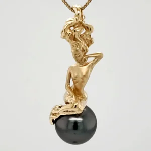 steven douglas 14k mermaid pearl pendant