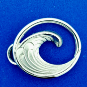 sterling silver wave bracelet topper