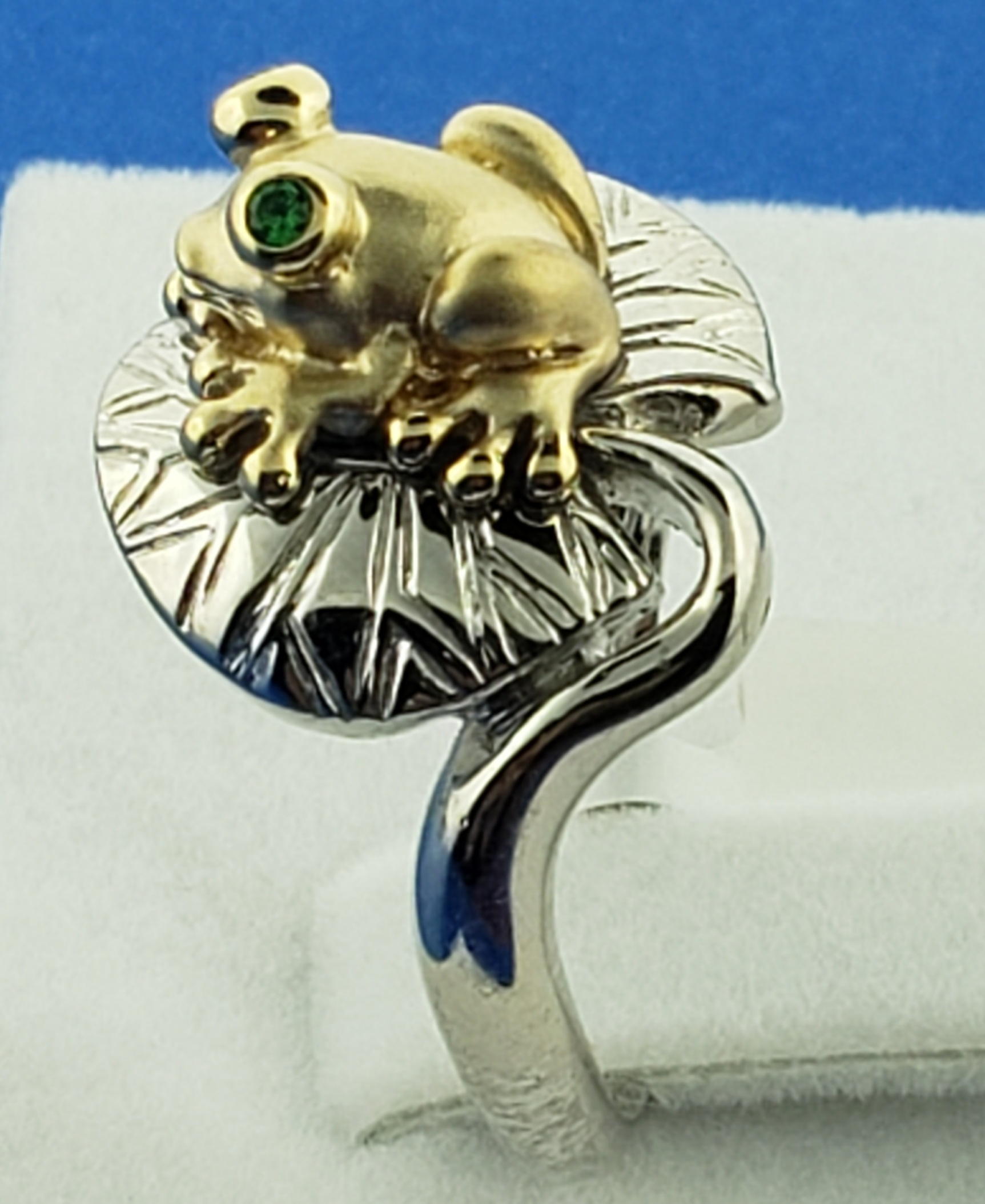 Steven Douglas Prince Frog Ring, Sterling Silver/14K 5 Steven Douglas Prince Frog Ring, Sterling Silver/14K - Image 5