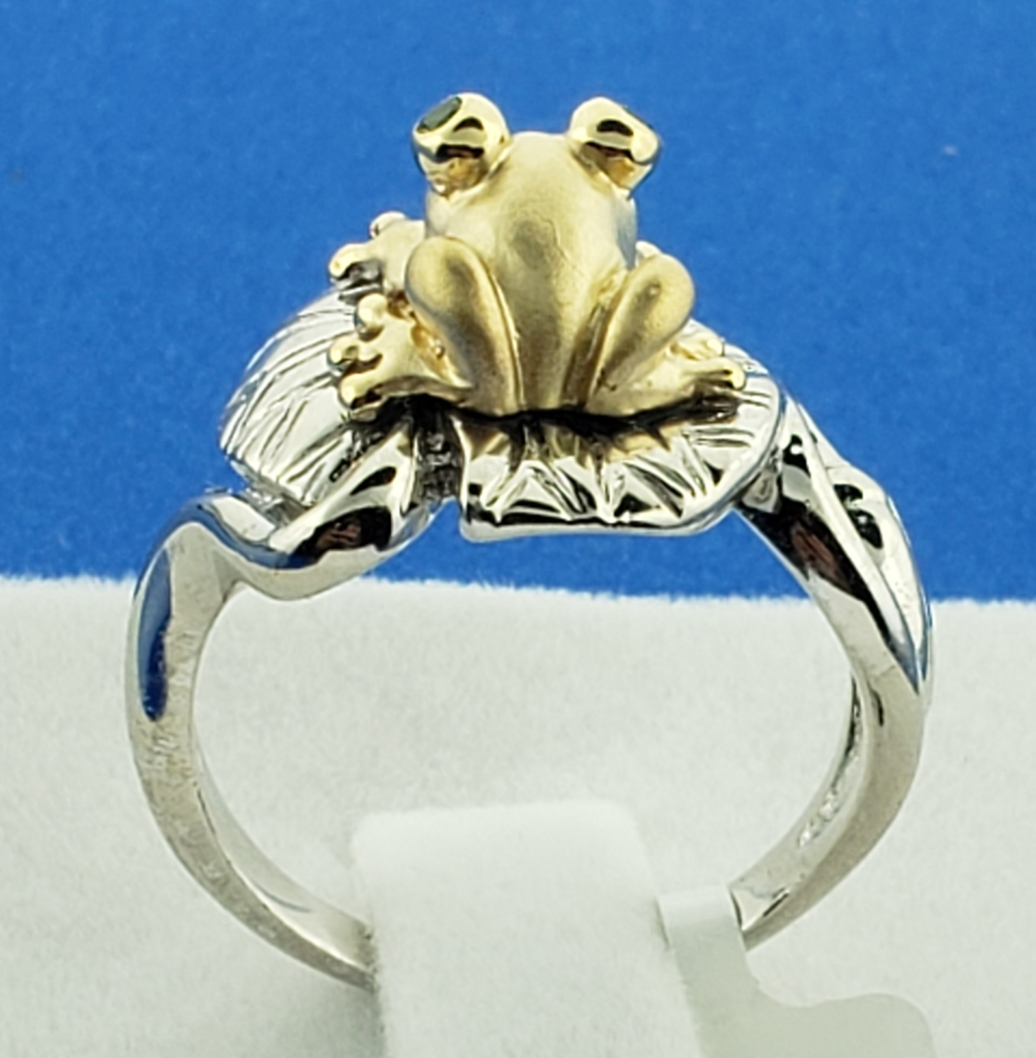 Steven Douglas Prince Frog Ring, Sterling Silver/14K 6 Steven Douglas Prince Frog Ring, Sterling Silver/14K - Image 6