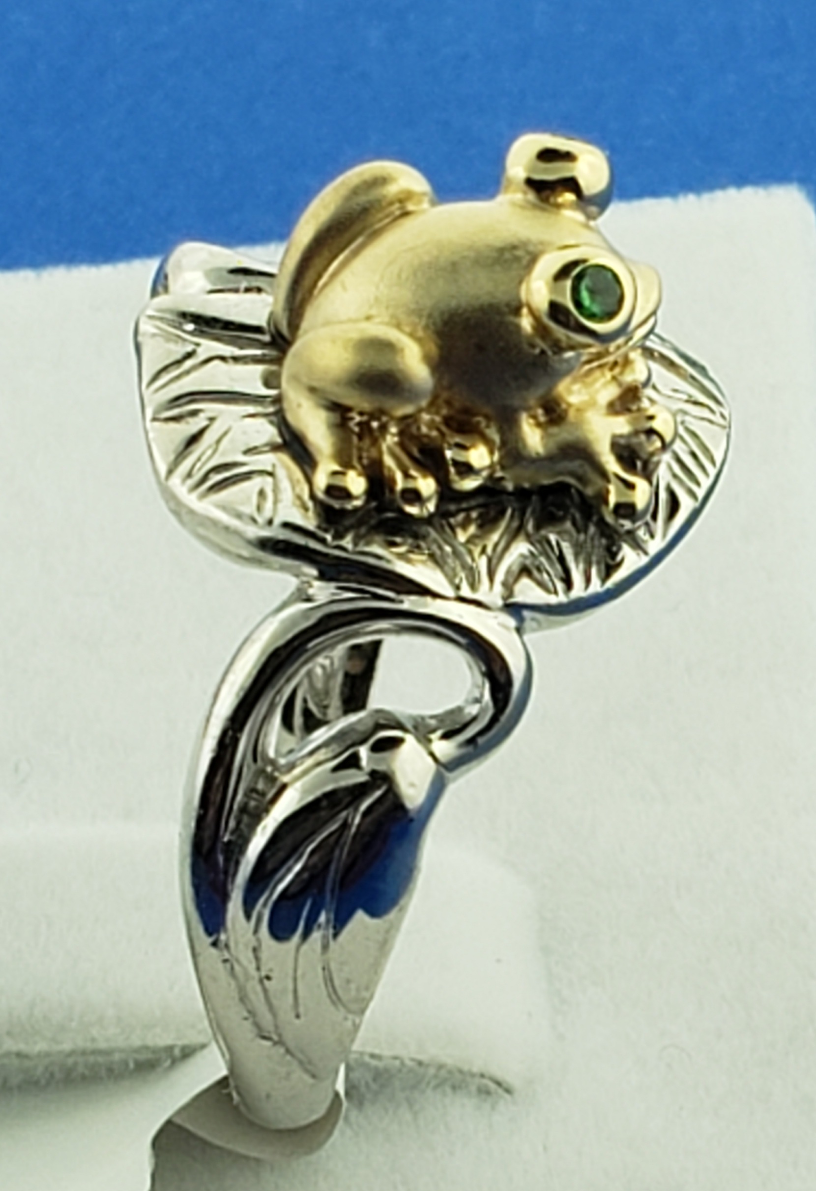 Steven Douglas Prince Frog Ring, Sterling Silver/14K 7 Steven Douglas Prince Frog Ring, Sterling Silver/14K - Image 7