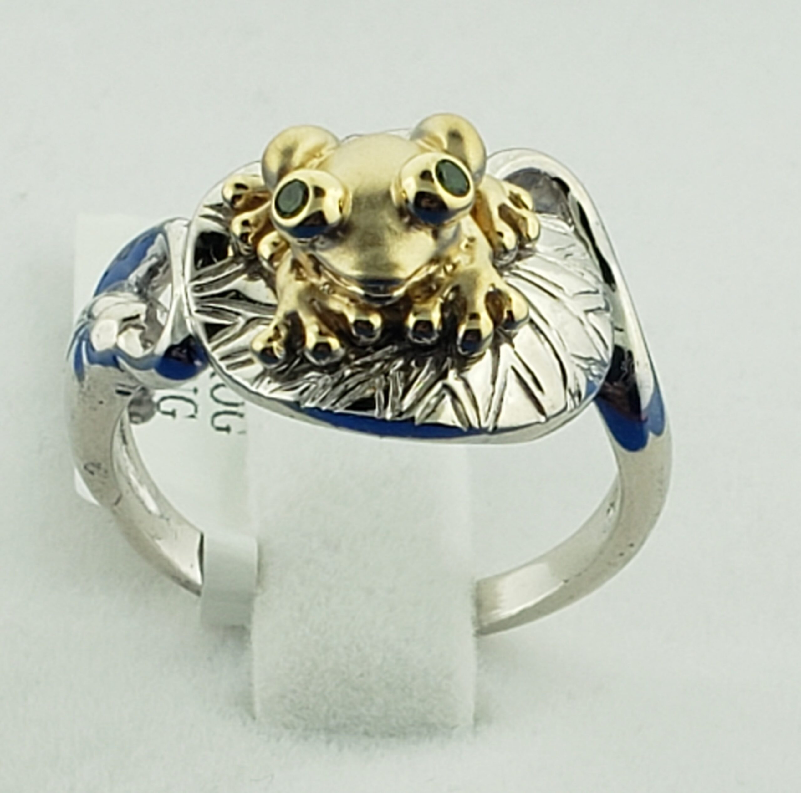 Steven Douglas Prince Frog Ring, Sterling Silver/14K 1 Steven Douglas Prince Frog Ring, Sterling Silver/14K