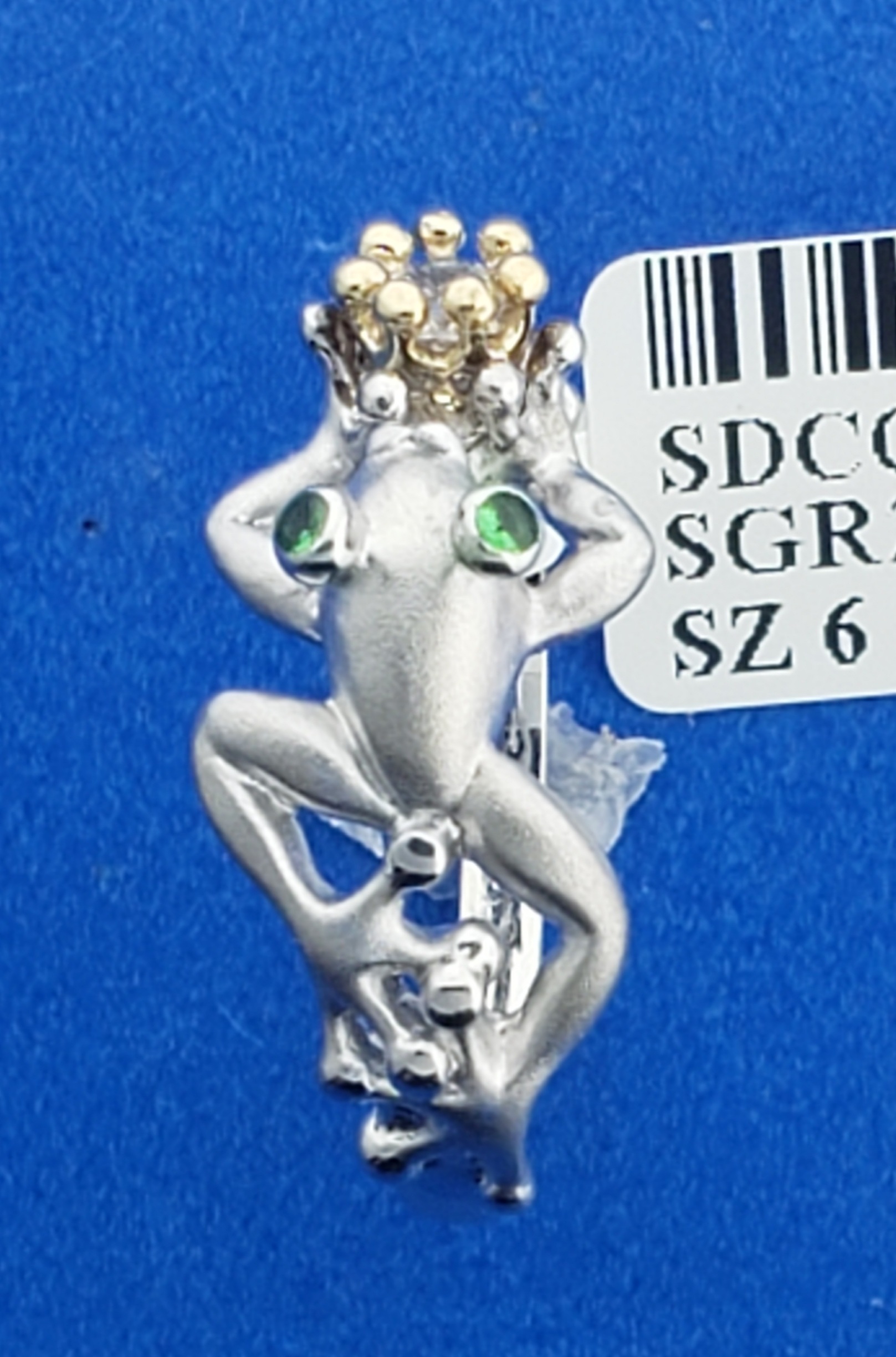 Steven Douglas Prince Frog Ring, Sterling Silver/14K 8 Steven Douglas Prince Frog Ring, Sterling Silver/14K - Image 8