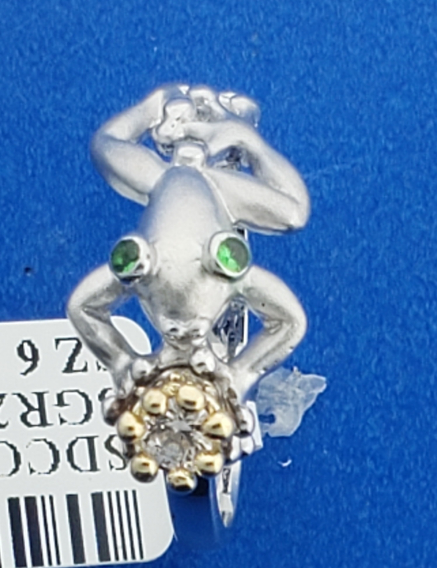 Steven Douglas Prince Frog Ring, Sterling Silver/14K 7 Steven Douglas Prince Frog Ring, Sterling Silver/14K - Image 7