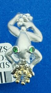Steven Douglas Prince Frog Ring, Sterling Silver/14K