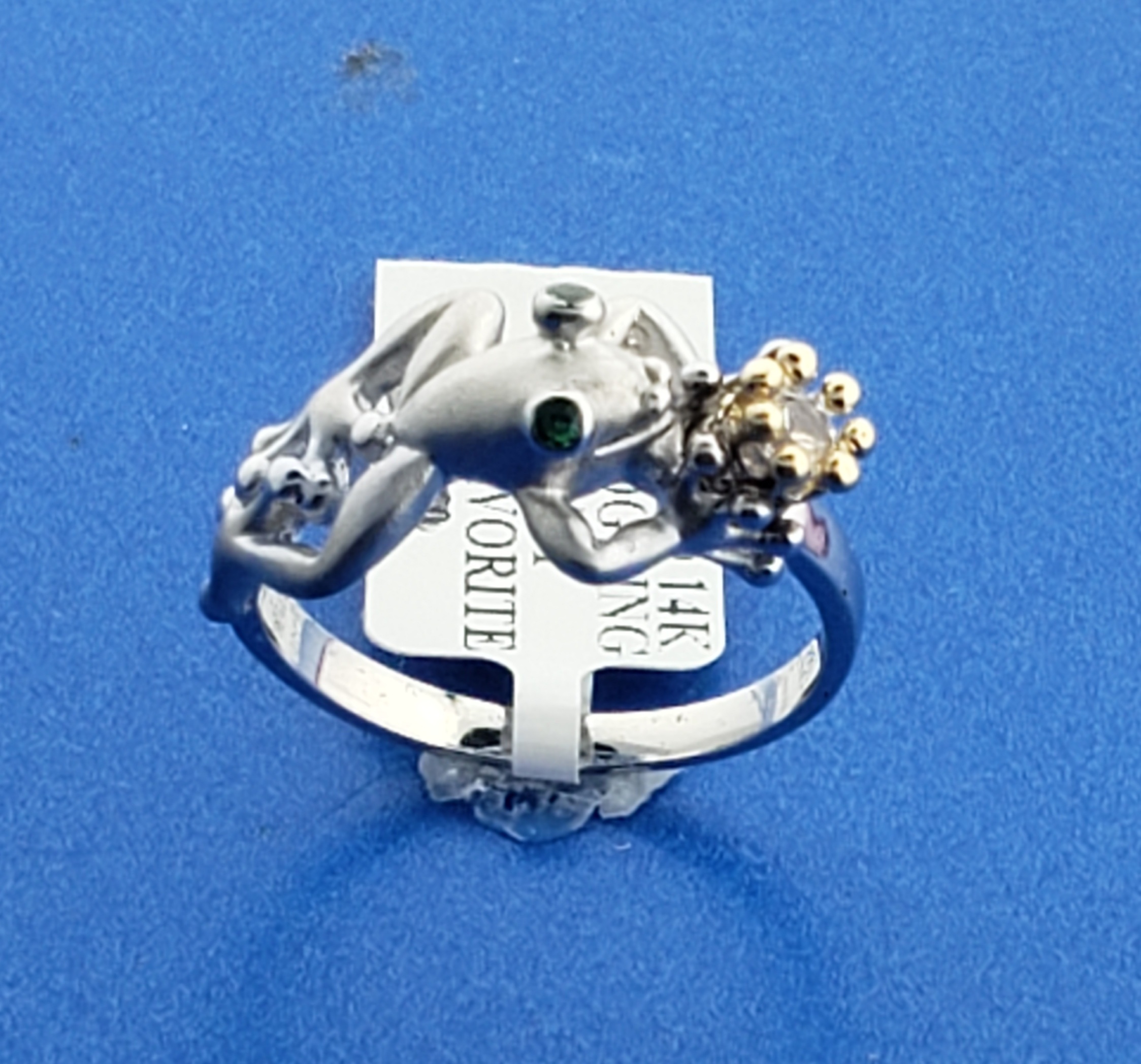 Steven Douglas Prince Frog Ring, Sterling Silver/14K 3 Steven Douglas Prince Frog Ring, Sterling Silver/14K - Image 3