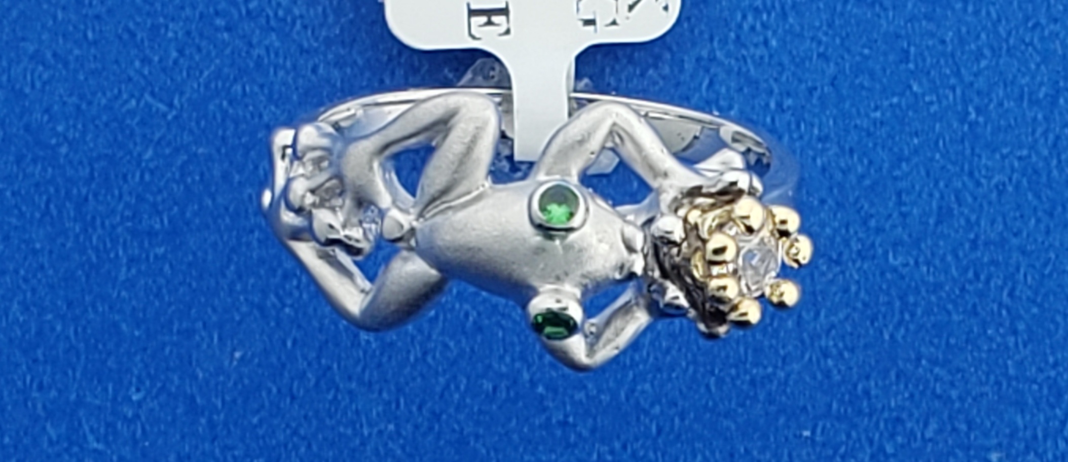 Steven Douglas Prince Frog Ring, Sterling Silver/14K 2 Steven Douglas Prince Frog Ring, Sterling Silver/14K - Image 2