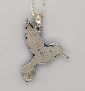 Mosaico Hummingbird Pendant, Sterling Silver