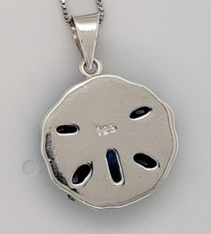 sterling silver and crystal sand dollar pendant