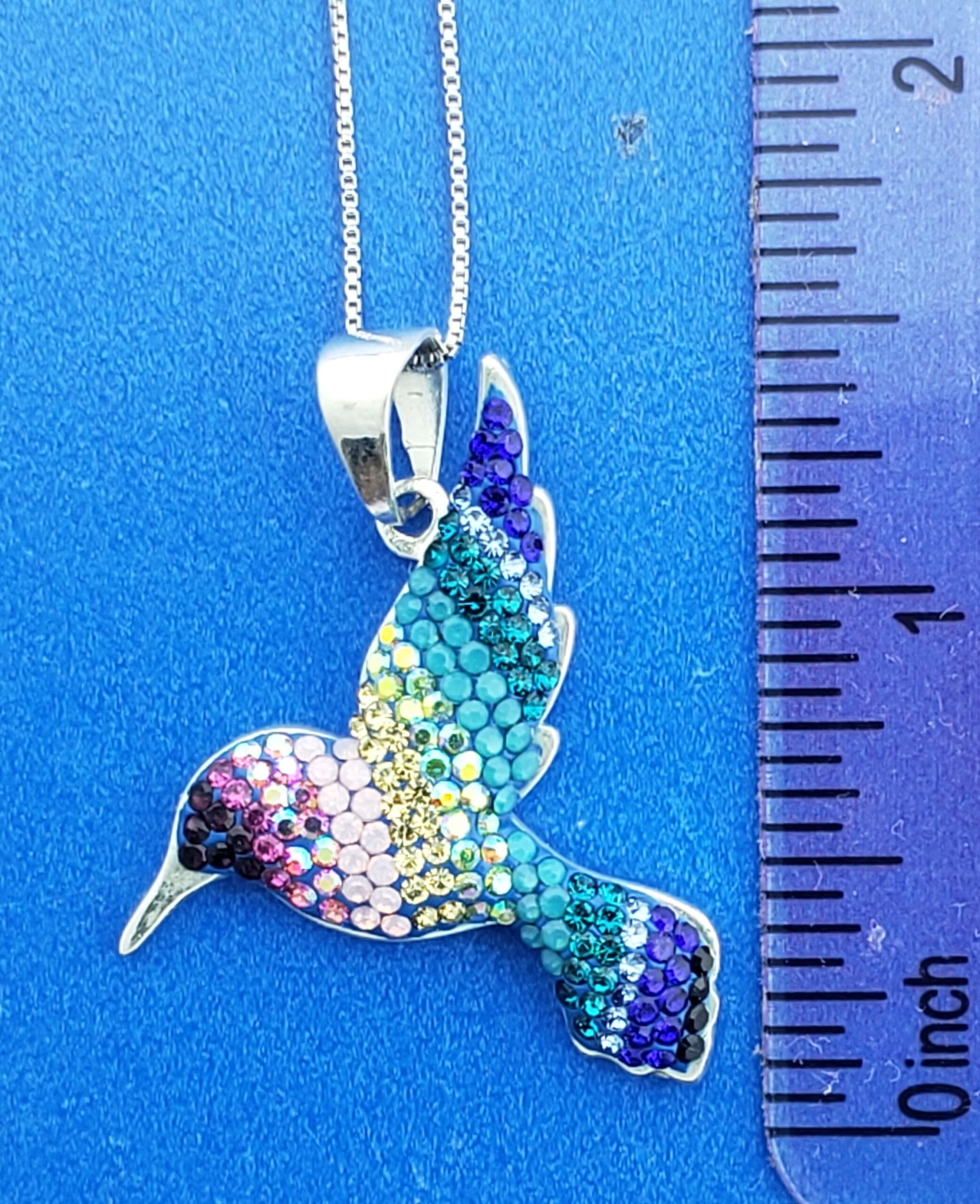 Mosaico Hummingbird Pendant, Sterling Silver 5 Mosaico Hummingbird Pendant, Sterling Silver - Image 5